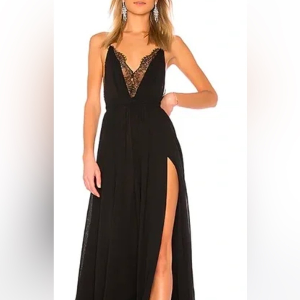 Michael Costello X REVOLVE Justin Gown in Black